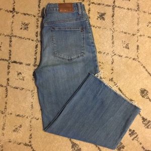Madewell wise leg cropped jeans - size 28